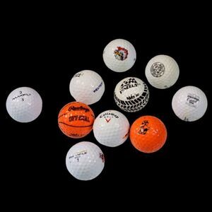Collectible Golf Balls Stolichnaya Vodka Racing Wheels Disney Big Bertha Reuters
